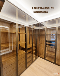 Ejemplo de diseño con contrastes